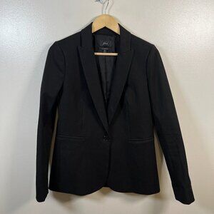 J.Crew Parke Bi Stretch Blazer Jacket Size 6 Tall Black Career Work Professional